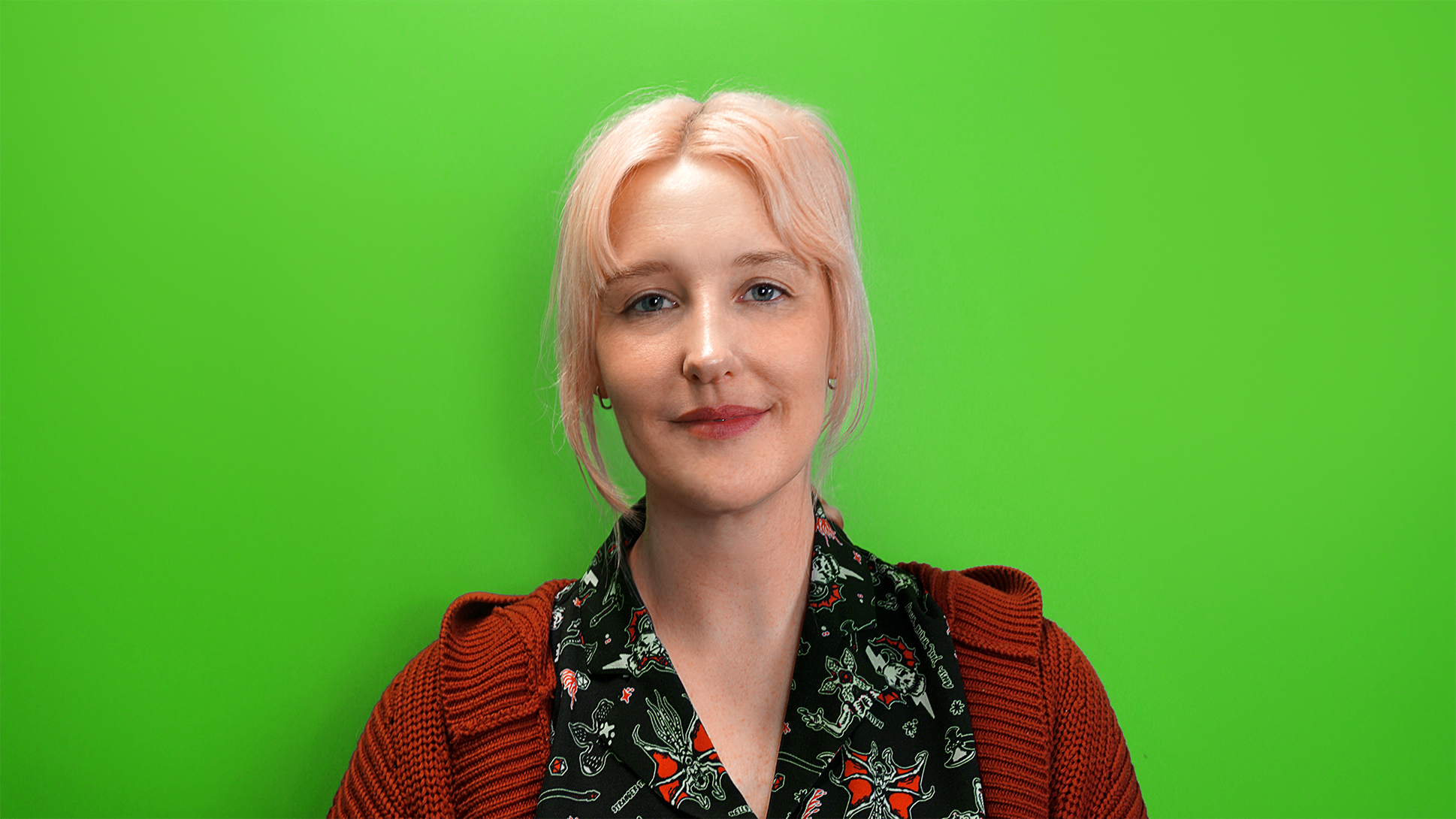Image of Lauren Hunter on a green background